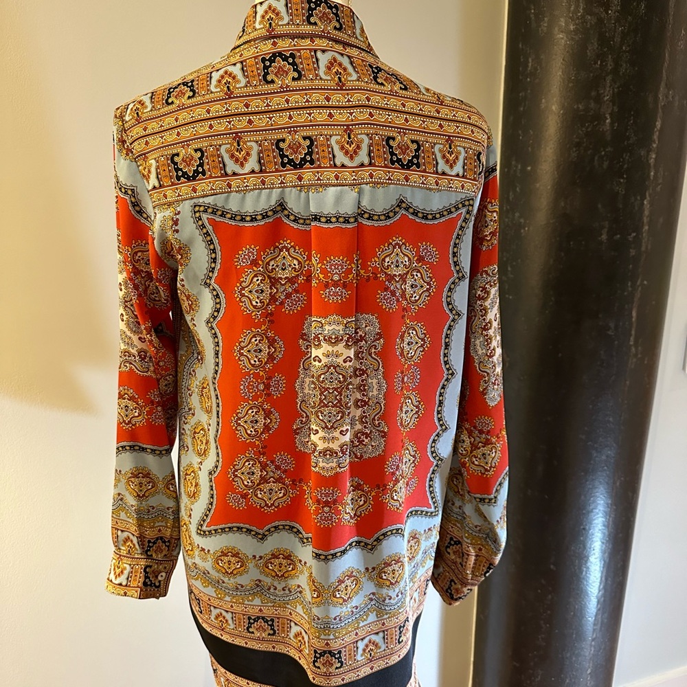 Multi colored Zara long blouse tunic size small